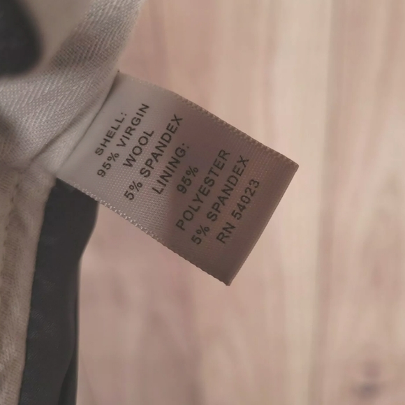 Banana Republic Size 8 Pants Gray White Striped - Picture 6 of 7